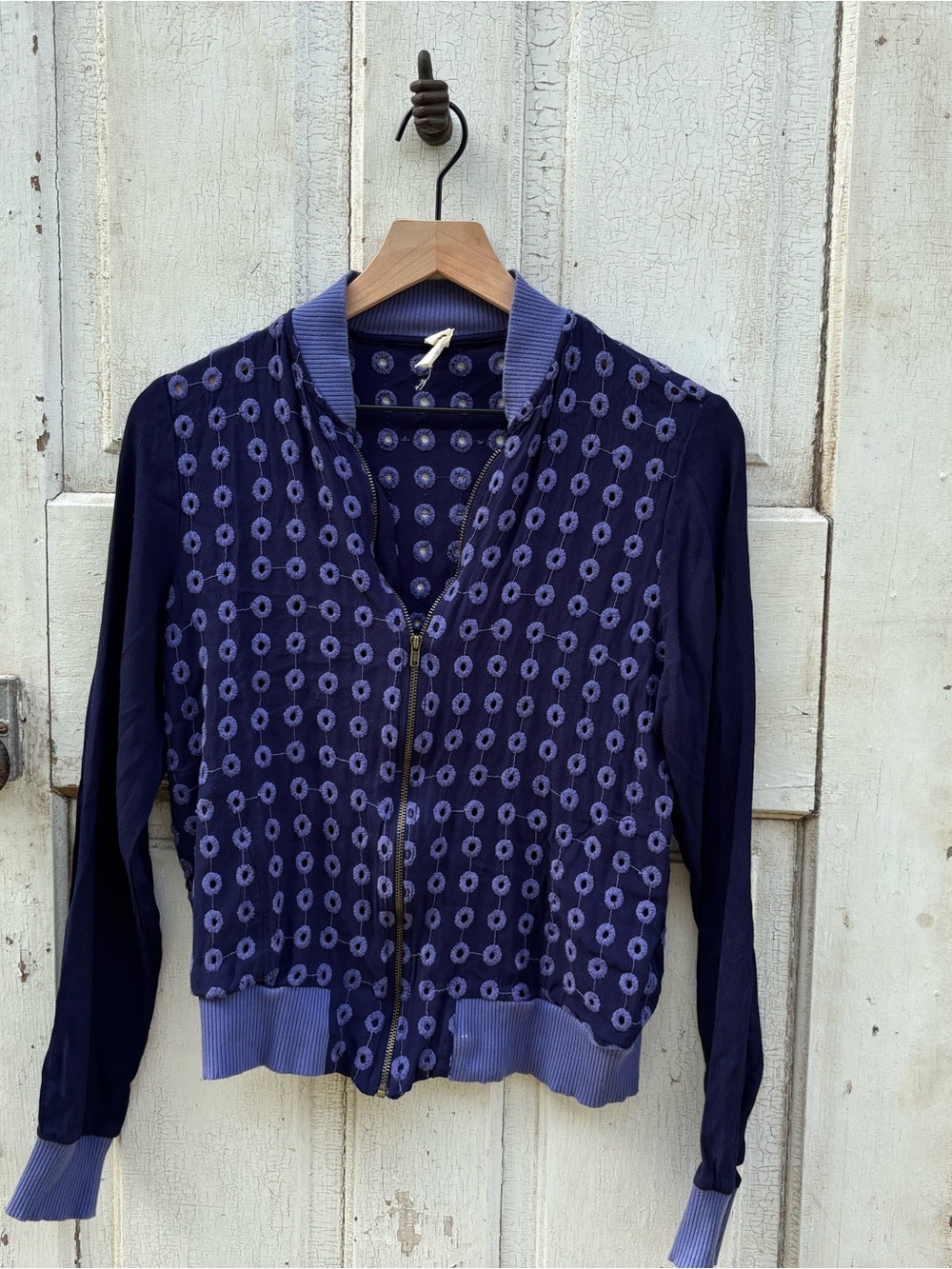 Women’s Navy Blue/Periwinkle Bomber Jacket